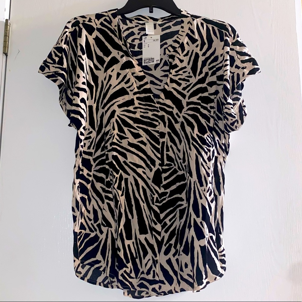 H&M Crinkled Blouse *NWT*